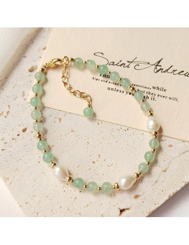 Bracelet En Or Et Perles D'Aventurine Le MVP de beaucoup