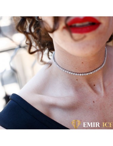 COLLIER FEMME DIAMANT RAS DE COU ou a consommer sur place