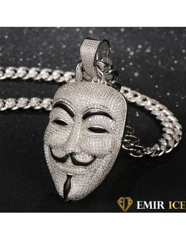 COLLIER PENDENTIF MASQUE ANONYMOUS Les magasins à Paris