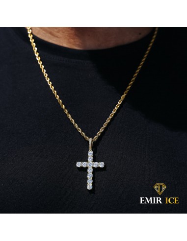 COLLIER PENDENTIF CROIX DIAMANT OR JAUNE sélection de produits