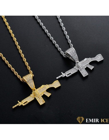 COLLIER PENDENTIF AK 47 KALASHNIKOV commande en ligne