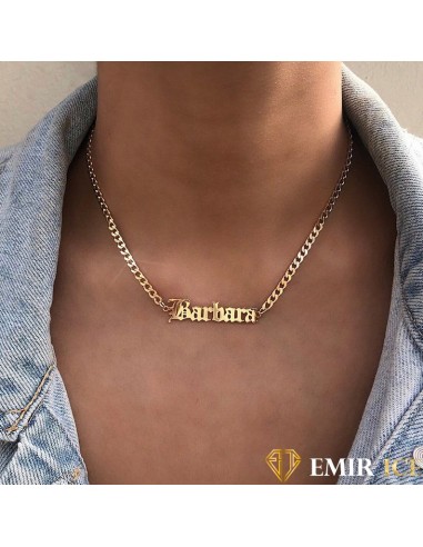 COLLIER PERSONNALISÉ ÉCRITURE ANCIEN ANGLAIS de la marque