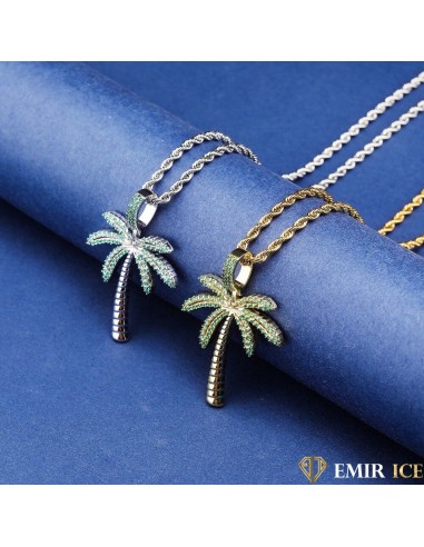 COLLIER PENDENTIF PALMIER ICE paiement sécurisé