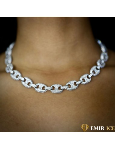 COLLIER GRAINE DE CAFÉ FEMME OR BLANC pour bénéficier 