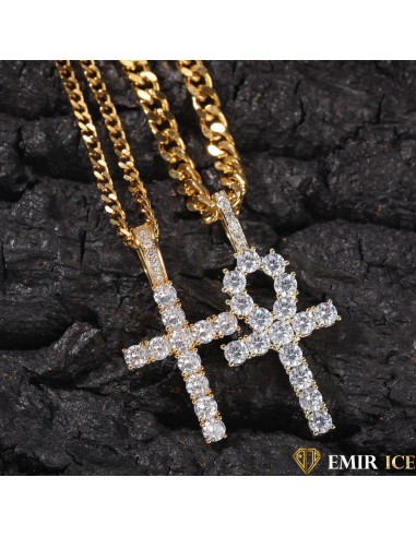 SET DE PENDENTIF CROIX OR JAUNE prix