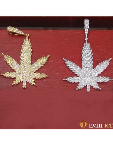 COLLIER PENDENTIF FEUILLE DE WEED V2 store