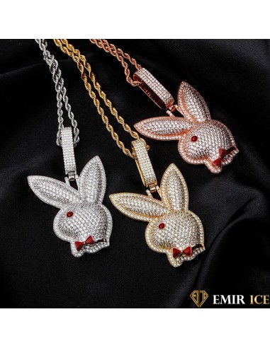 COLLIER PENDENTIF LAPIN PLAYBOY livraison et retour toujours gratuits