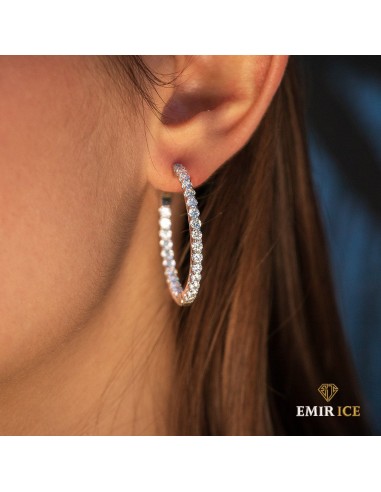 BOUCLE D'OREILLE "EMIR BALI" | OR BLANC votre restaurant rapide dans 