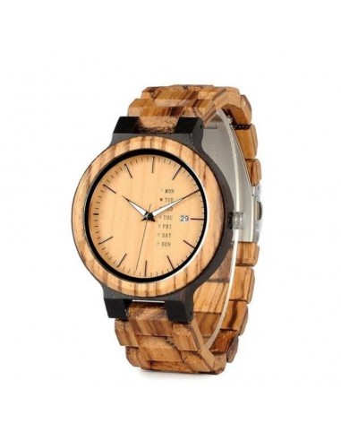 Montre en bois homme - Weekly pas chere