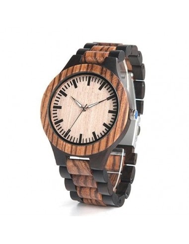 Montre en bois homme - Ébène votre restaurant rapide dans 