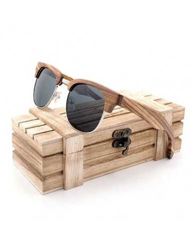 Lunettes de soleil en bois - Sicilia en linge