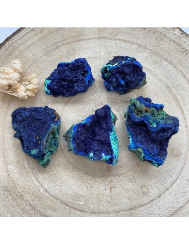 Azurite Malachite brute (Equilibre émotionnel / clairvoyance) s'inspire de l'anatomie humaine