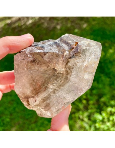 Quartz fumé Elestial fantôme (Avancer sans craintes et dans la stabilité) Par le système avancé 