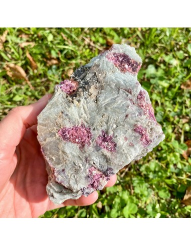 Lépidolite brute et albite bleue (lâcher prise mental, émotionnel et physique) les ligaments