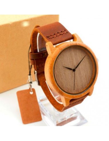 Montre à Quartz en bois de Bambou "Zen" suggérées chez