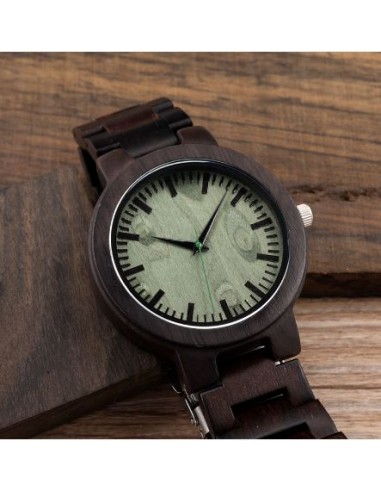 Montre à Quartz 100% bois d'Ébène - 2 modèles disponibles Les magasins à Paris et en Île-de-France