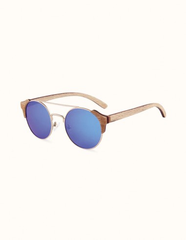 Lunettes Clubmaster en Bois en linge