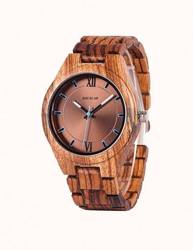 Montre en Bois Zebra et Bronze 2 - 3 jours ouvrés.