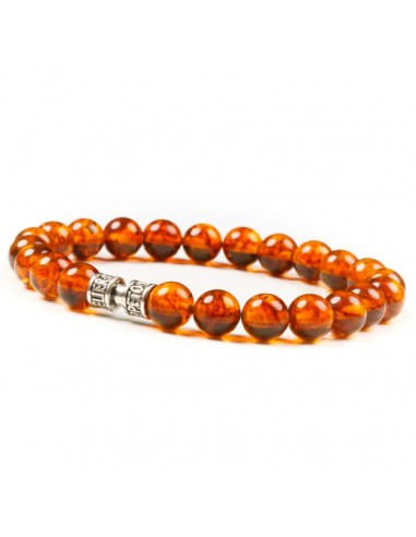 Bracelet ambre 8mm - L'ESSENTIEL pas cheres