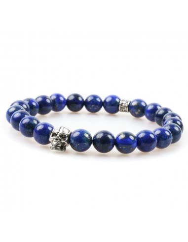 Bracelet lapis-lazuli 8mm - Skull édition Jusqu'à 80% De Réduction